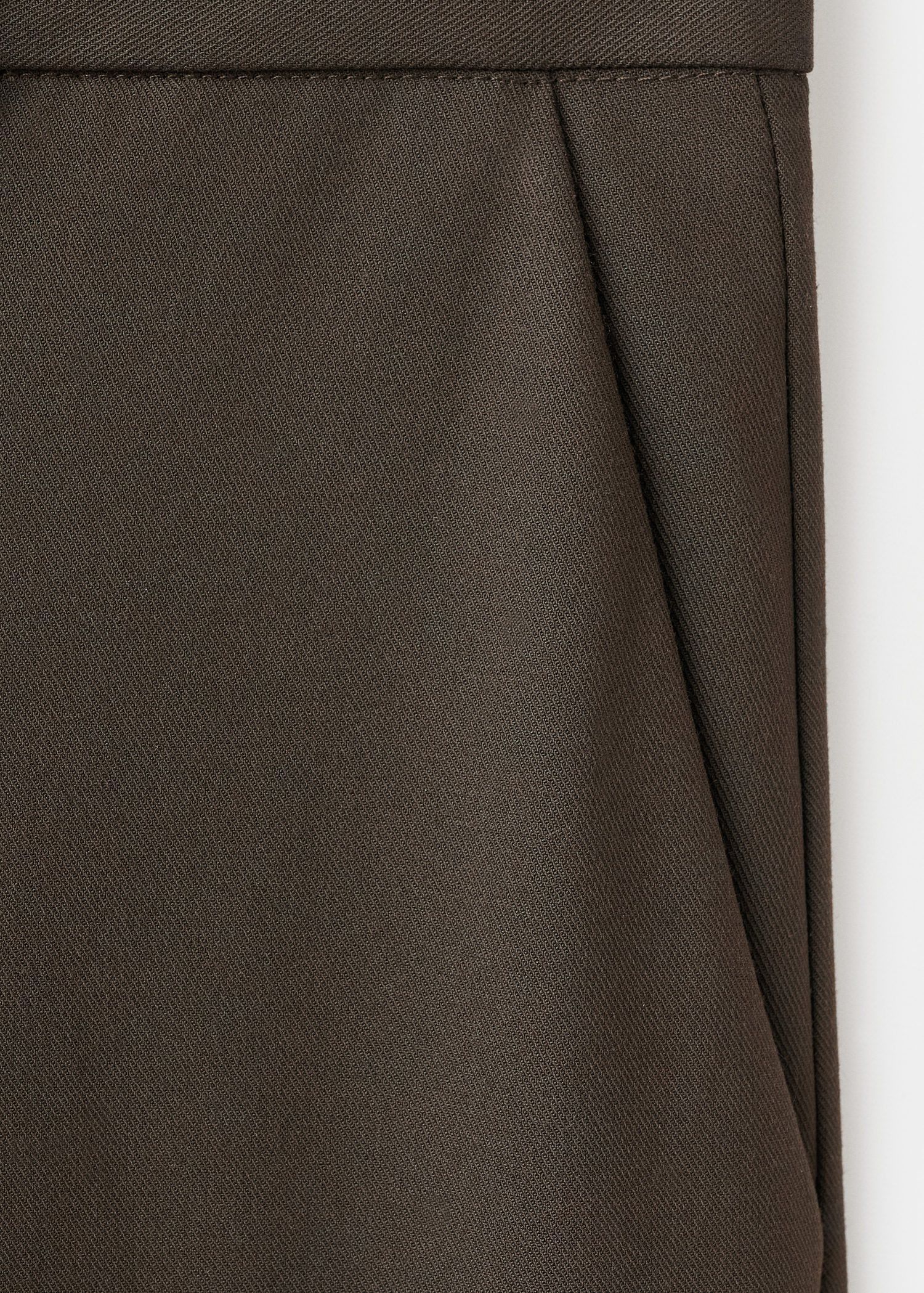 Mid-rise cropped straight-leg trous