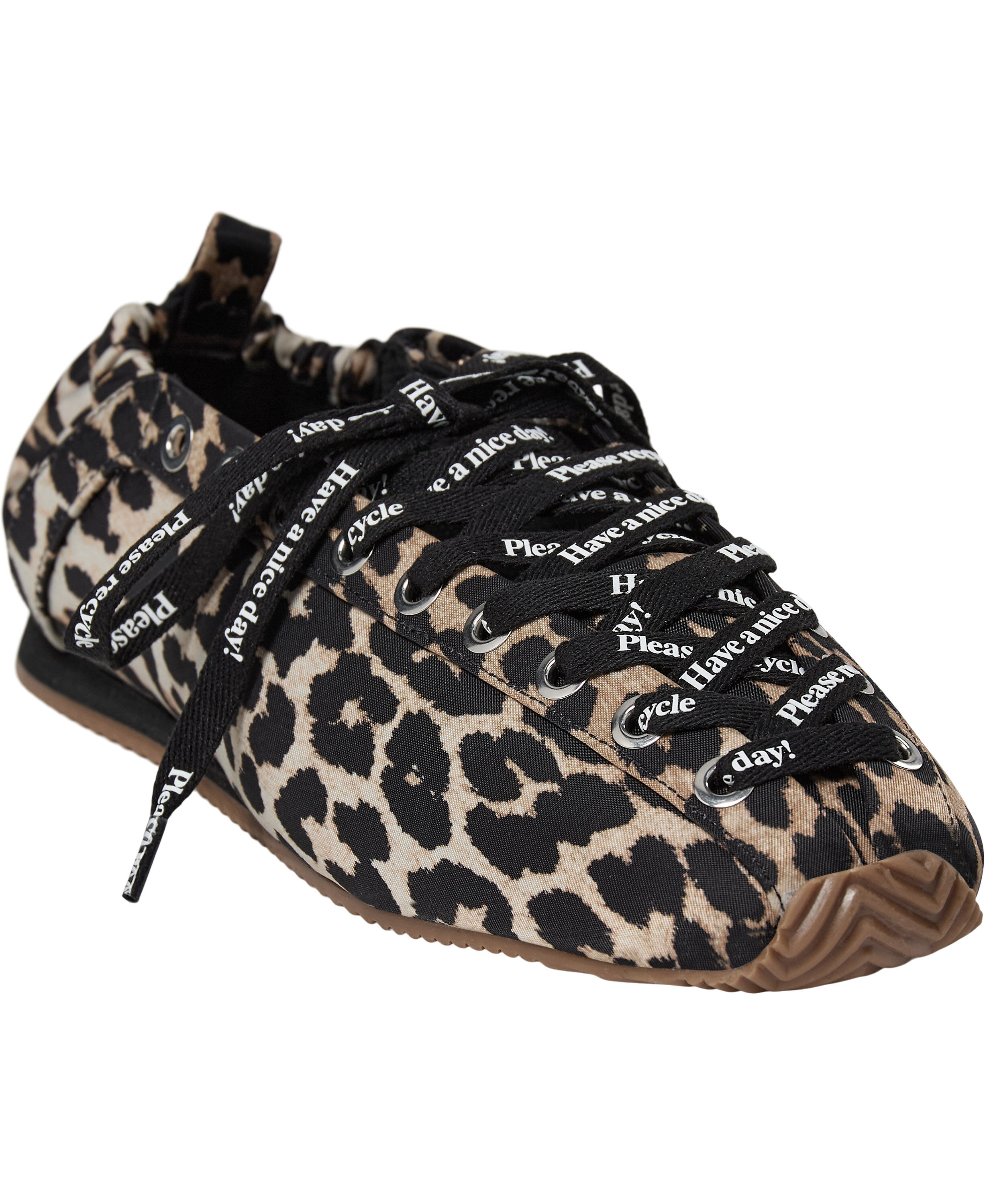 Lace Up Sporty Ballerina Nylon