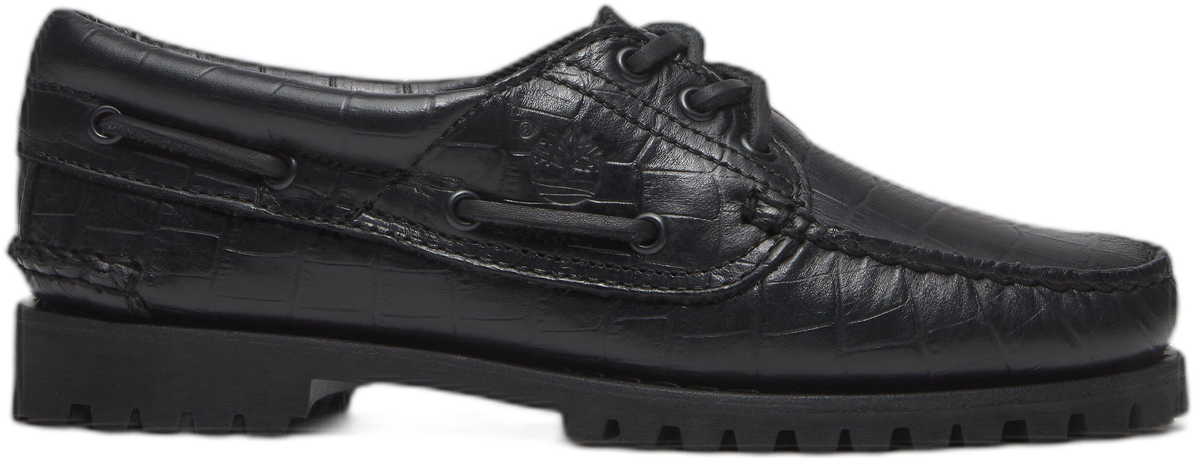 AUTH BOAT SHOE BLACK, Wide