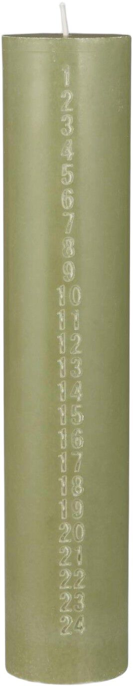 Kalenderlys 1-24 pr&aelig;get tal st&oslash;vgr&oslash;n