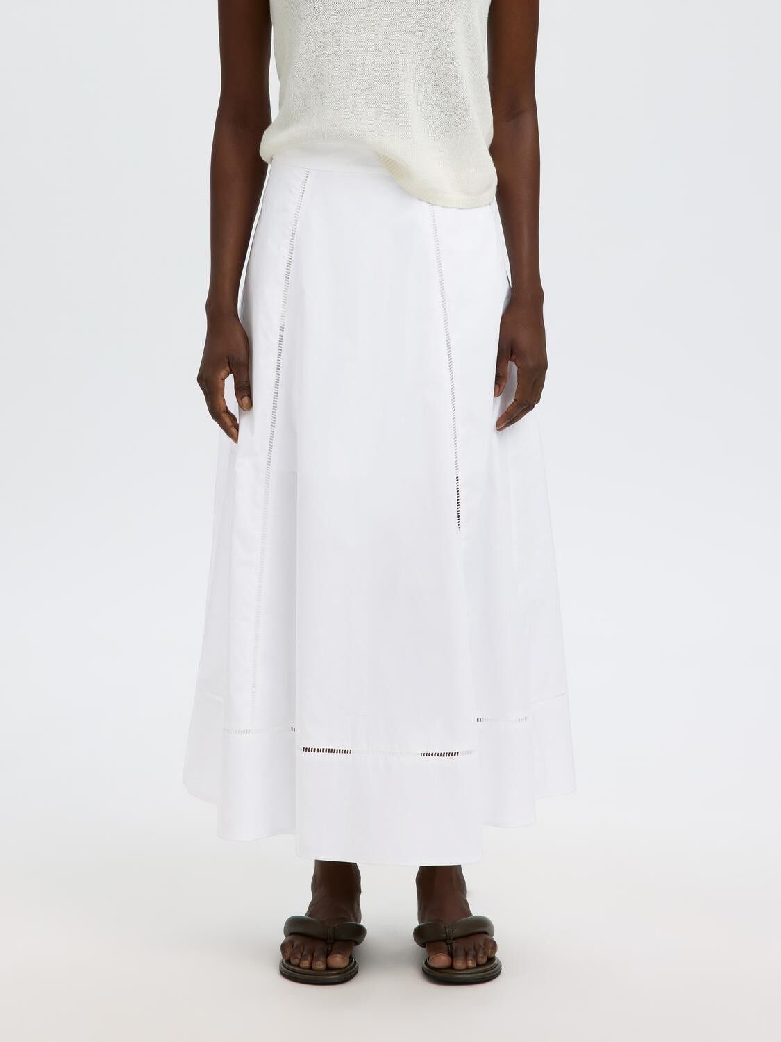 Slfdelia Ankle Ladder Stitch Skirt B