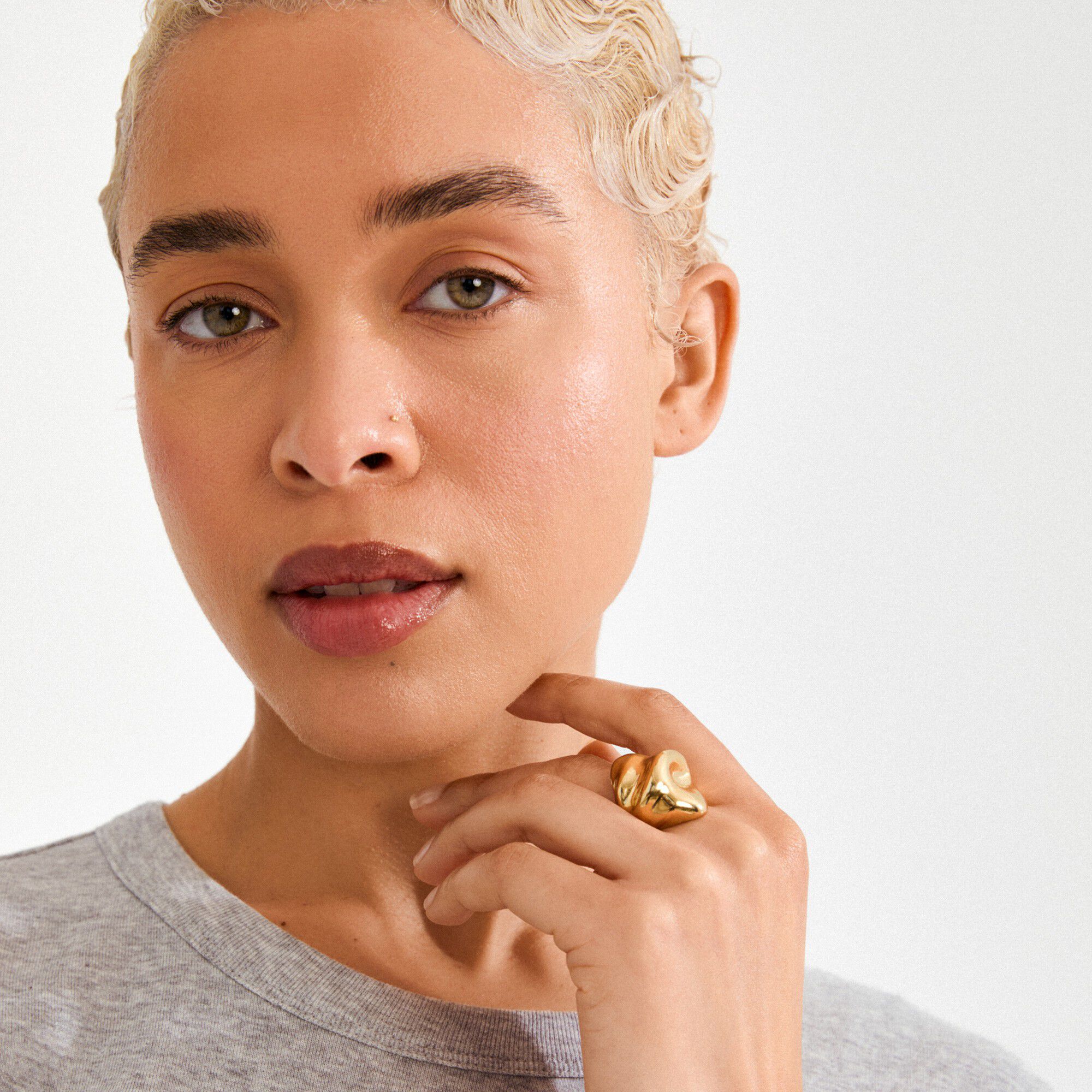 JOHNNIE ring guldbelagt