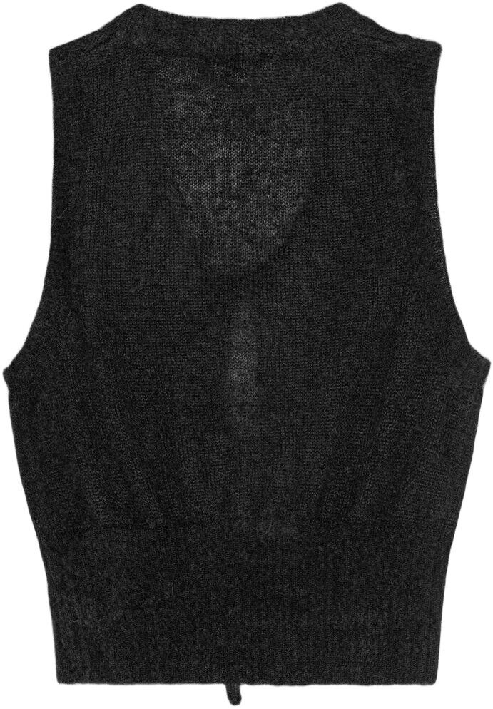 Light Mohair Tie String Vest