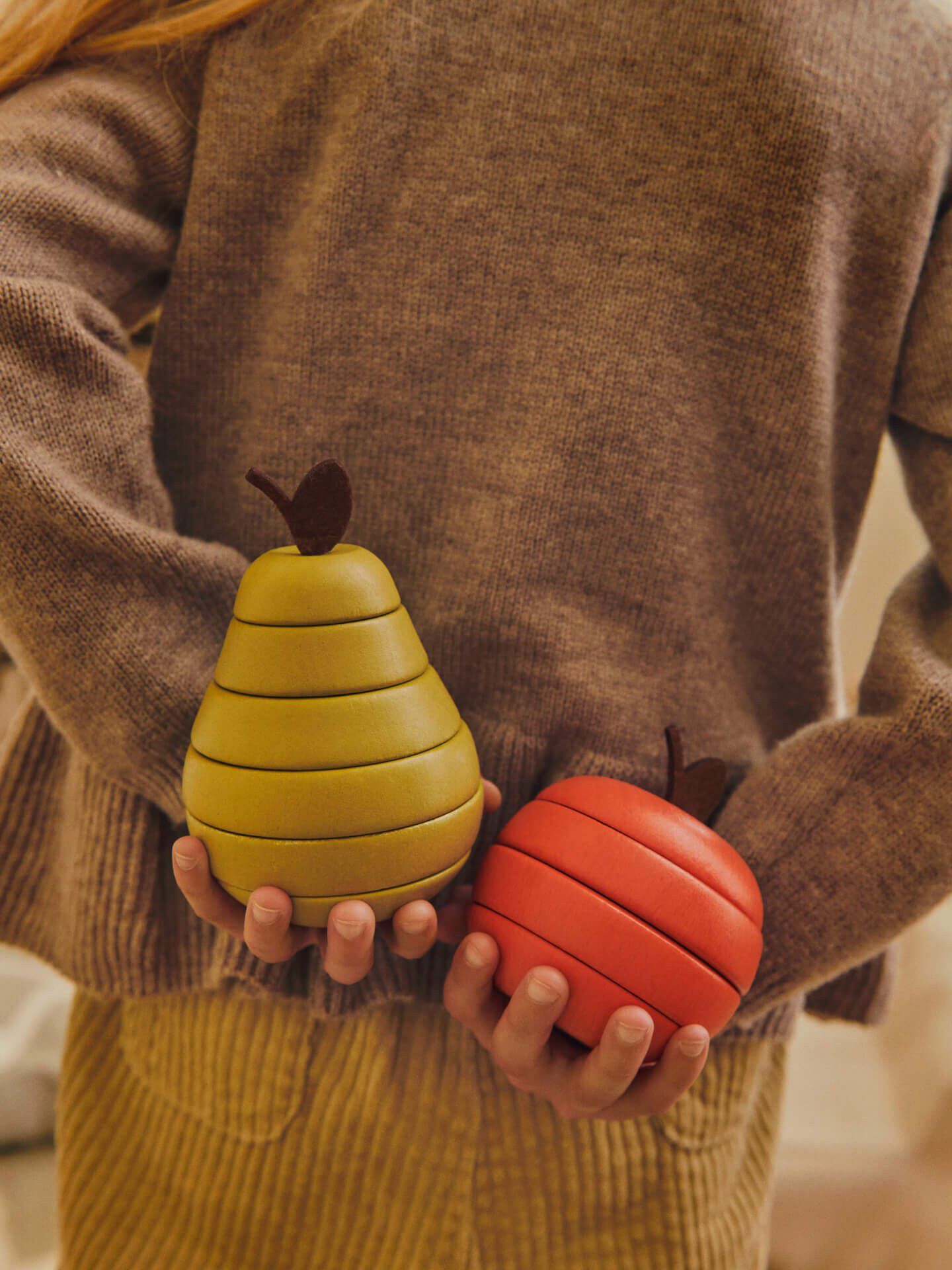 Stacking Apple and Pear - Set of 2 - Multi