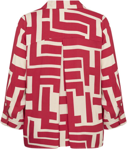 Curvy WA-ALVA 1 Bluse R&oslash;d