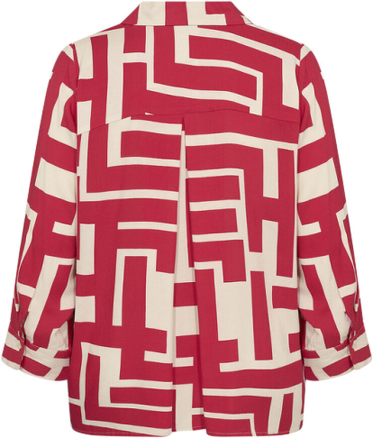 Curvy WA-ALVA 1 Bluse Rød