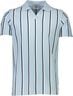 Striped piqué polo shirt S/S