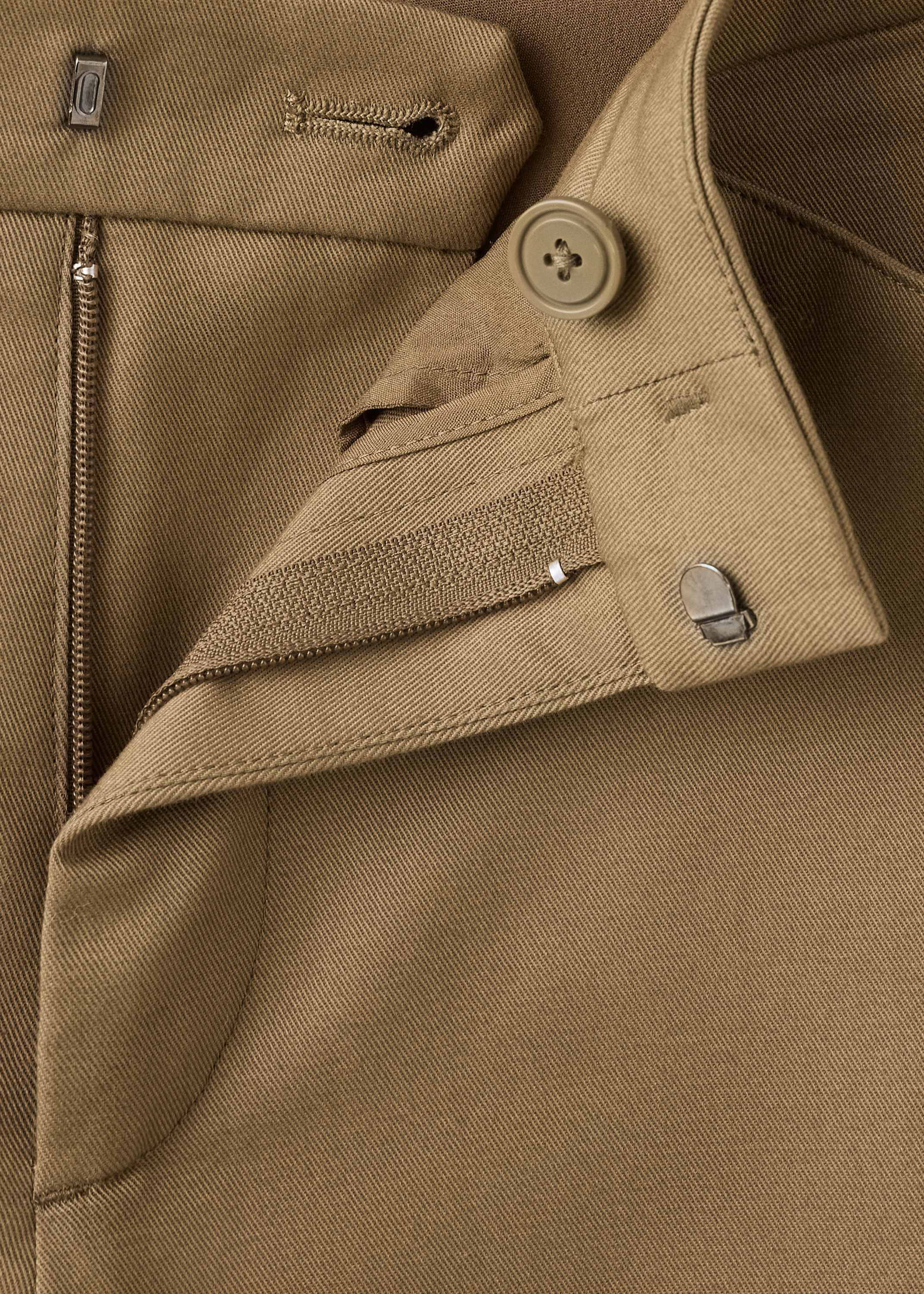 High-waisted flared trousers
