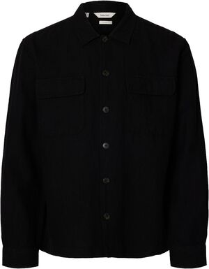 SLH-LEROY LINEN BLEND OVERSHIRT LS