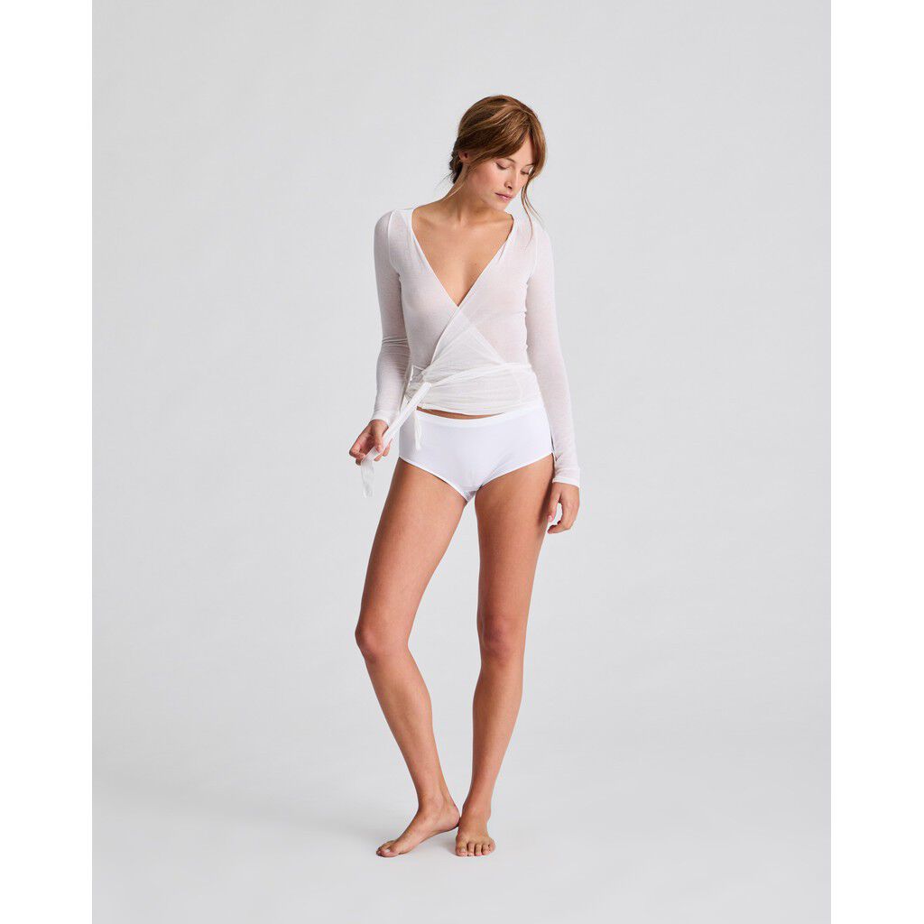 Anne Wrap L/S Wool Top