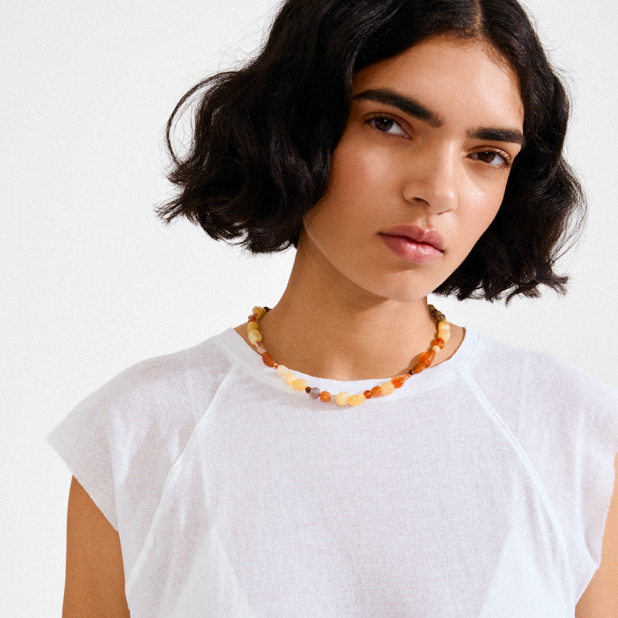 IRIS halsk&aelig;de s&oslash;lvbelagt/multi