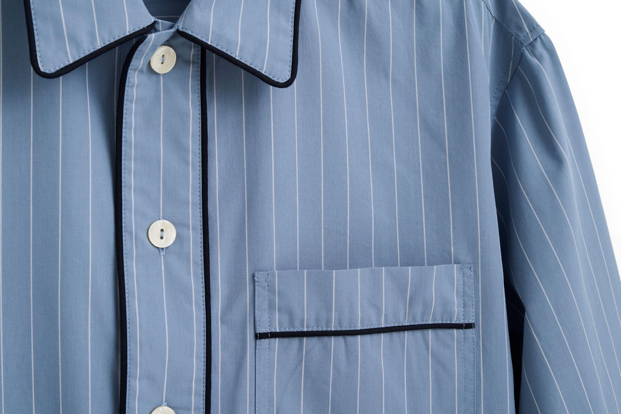 Fineline Long Nightshirt-M/L-Blue