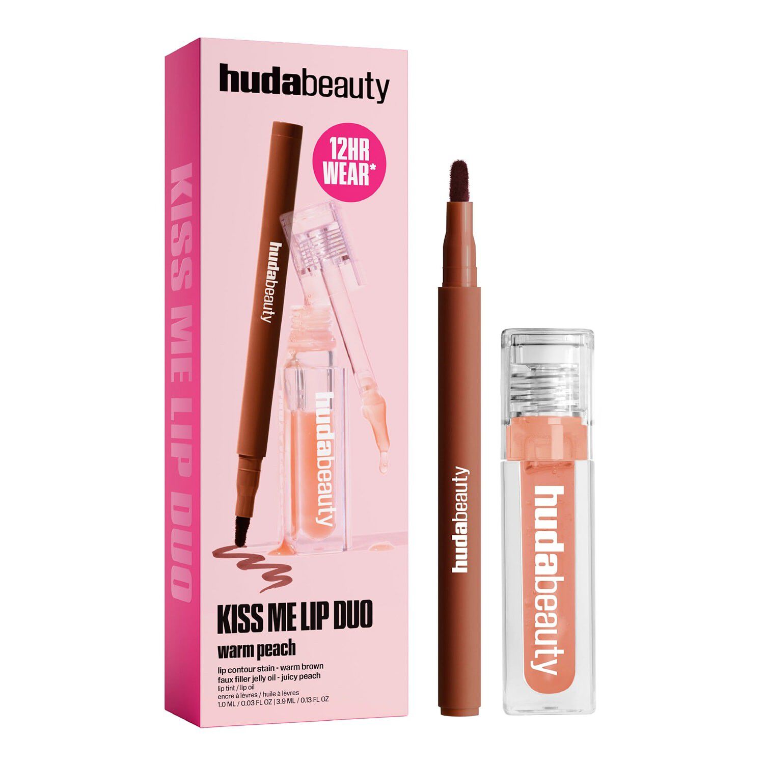 Kiss Me Lip Duo Warm Peach - L&auml;ppset