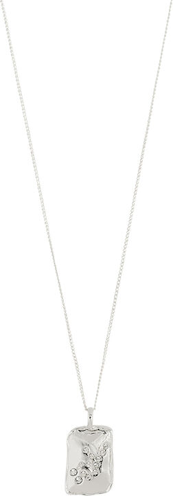 VIRGO recycled Zodiac Sign necklace, silver-plated