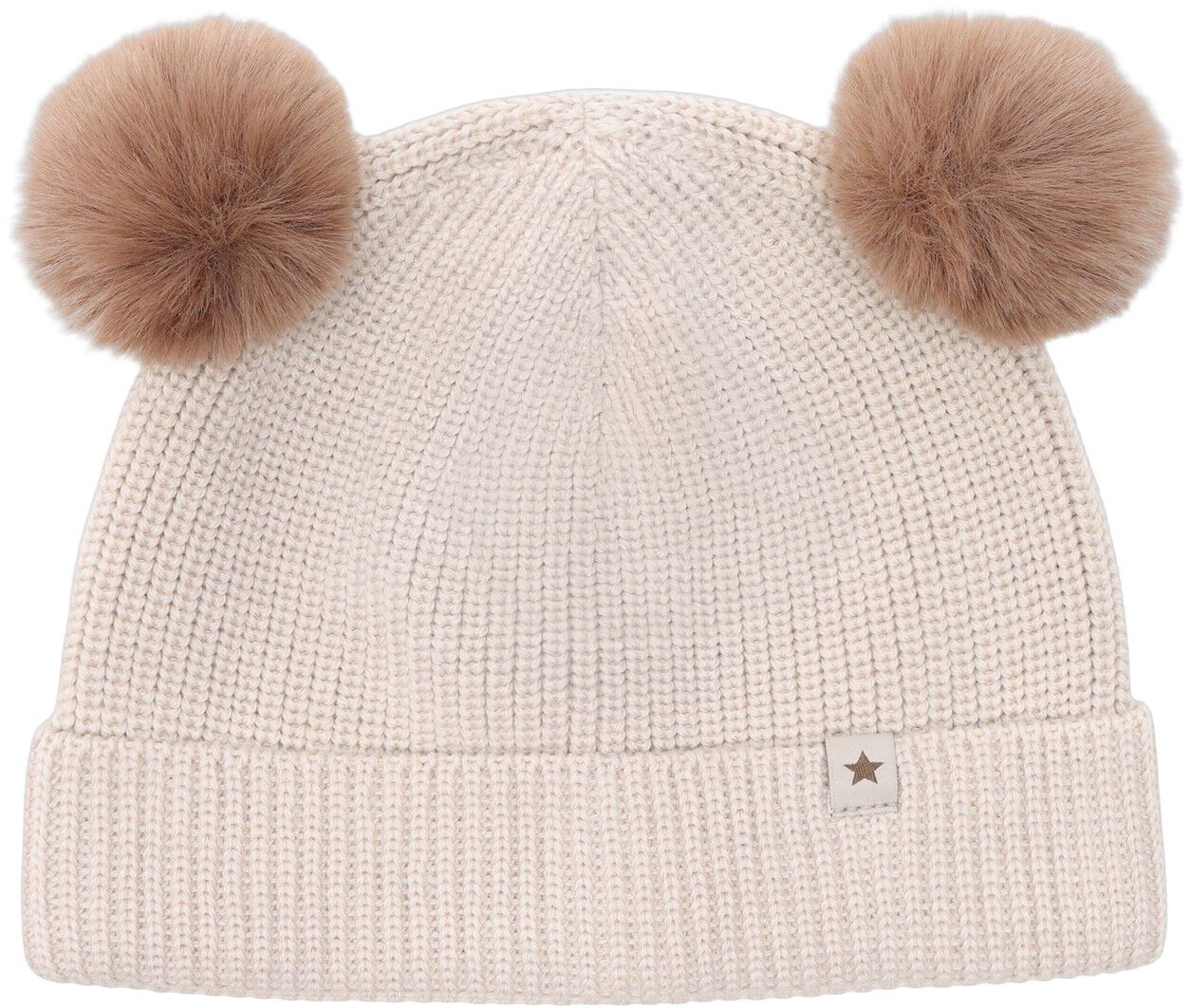Beanie Wool Knit Pompoms