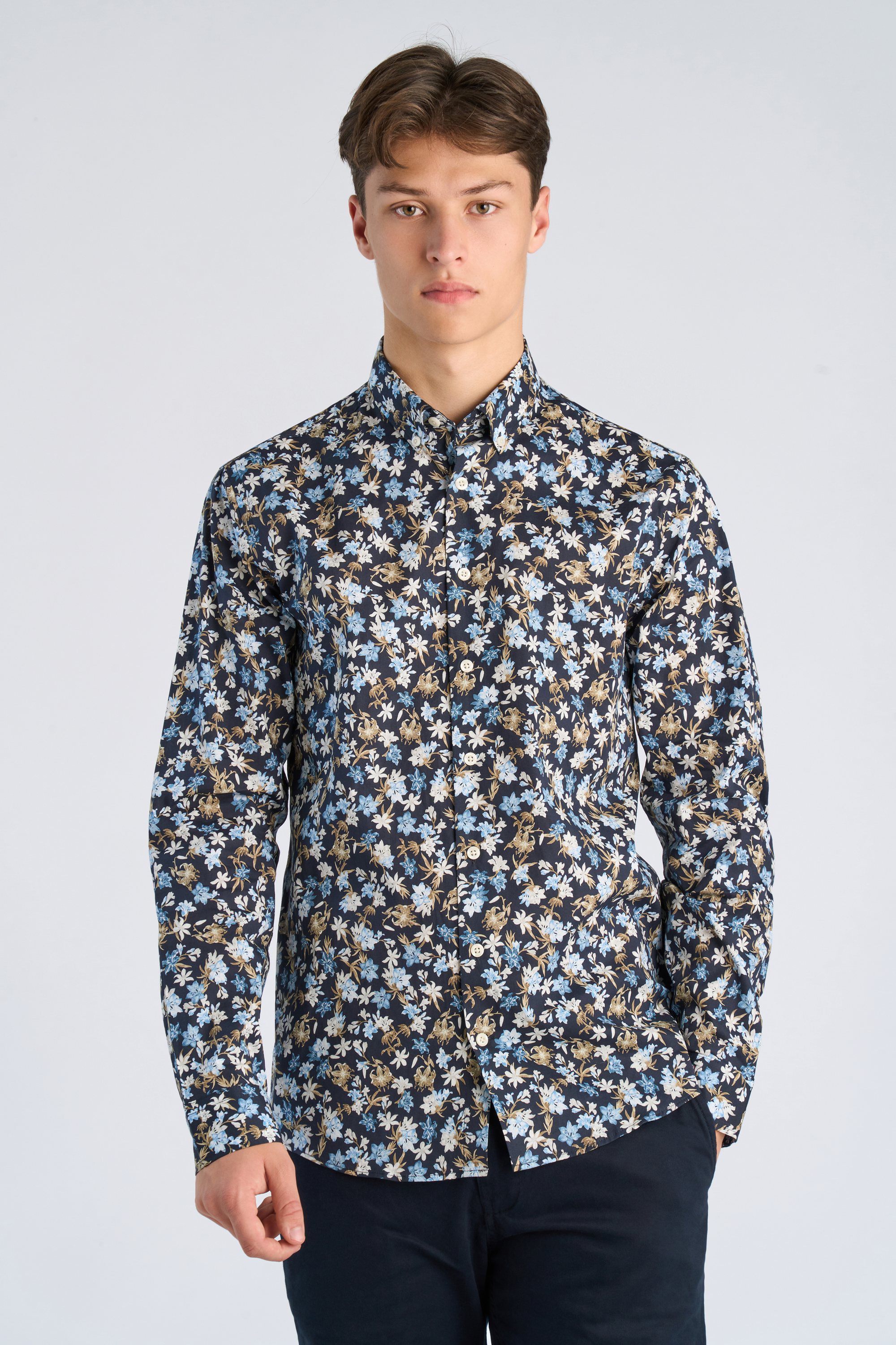 AOP floral shirt L/S