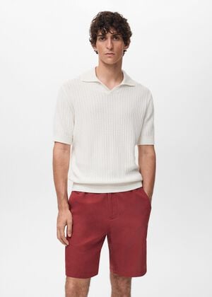 100% cotton knitted polo structure