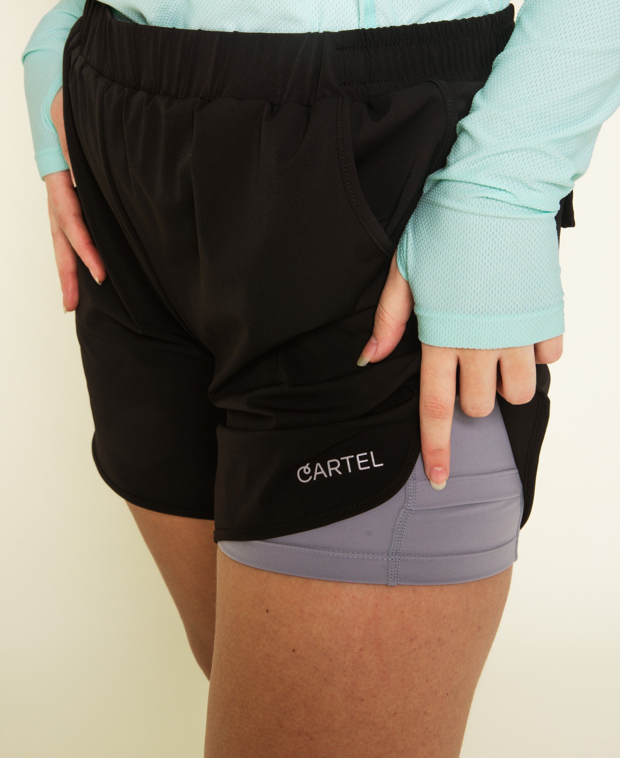 Traverse 2-in-1 sportivo shorts - Nero