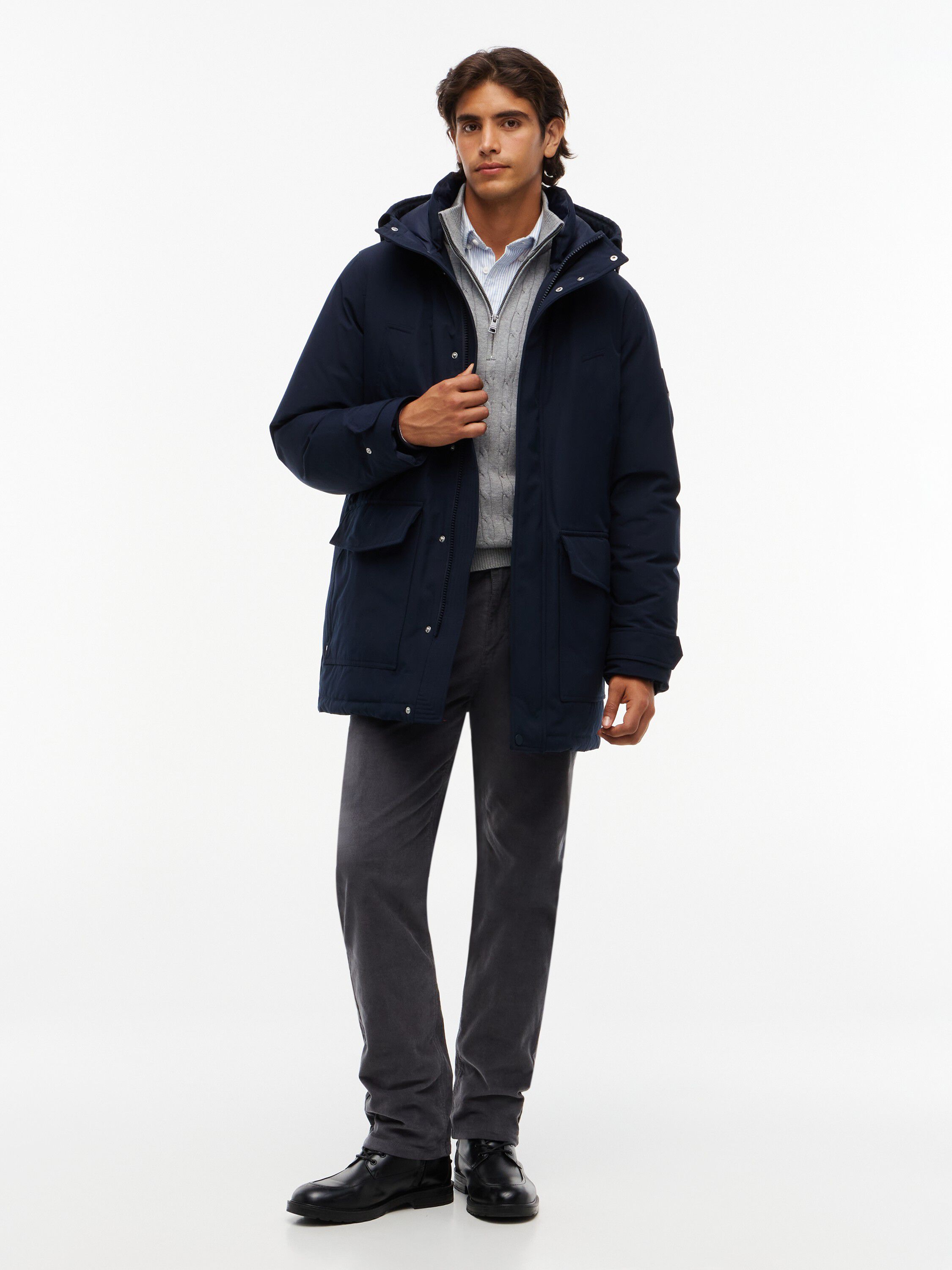 Logo Patch Down Hooded Rockie Parka