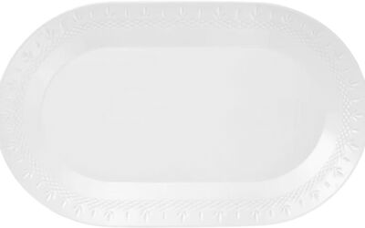 Crispy Porcelain Oval Dish - 1 pcs