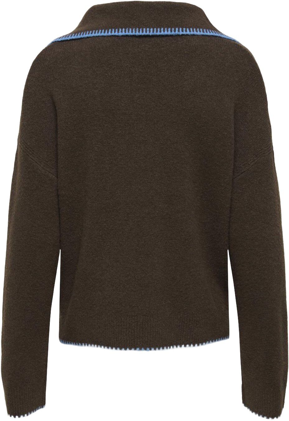 Onlvibe Ls V-Neck Stitch Contrast Ex Knt
