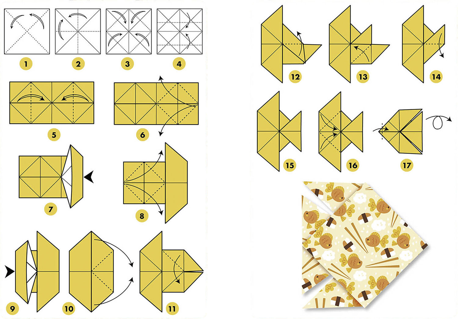Auzou - Aktivitetss&aelig;t - Kawaii origami