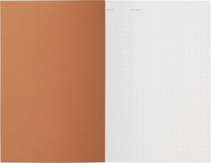 Lille notesbog, lavendel striber