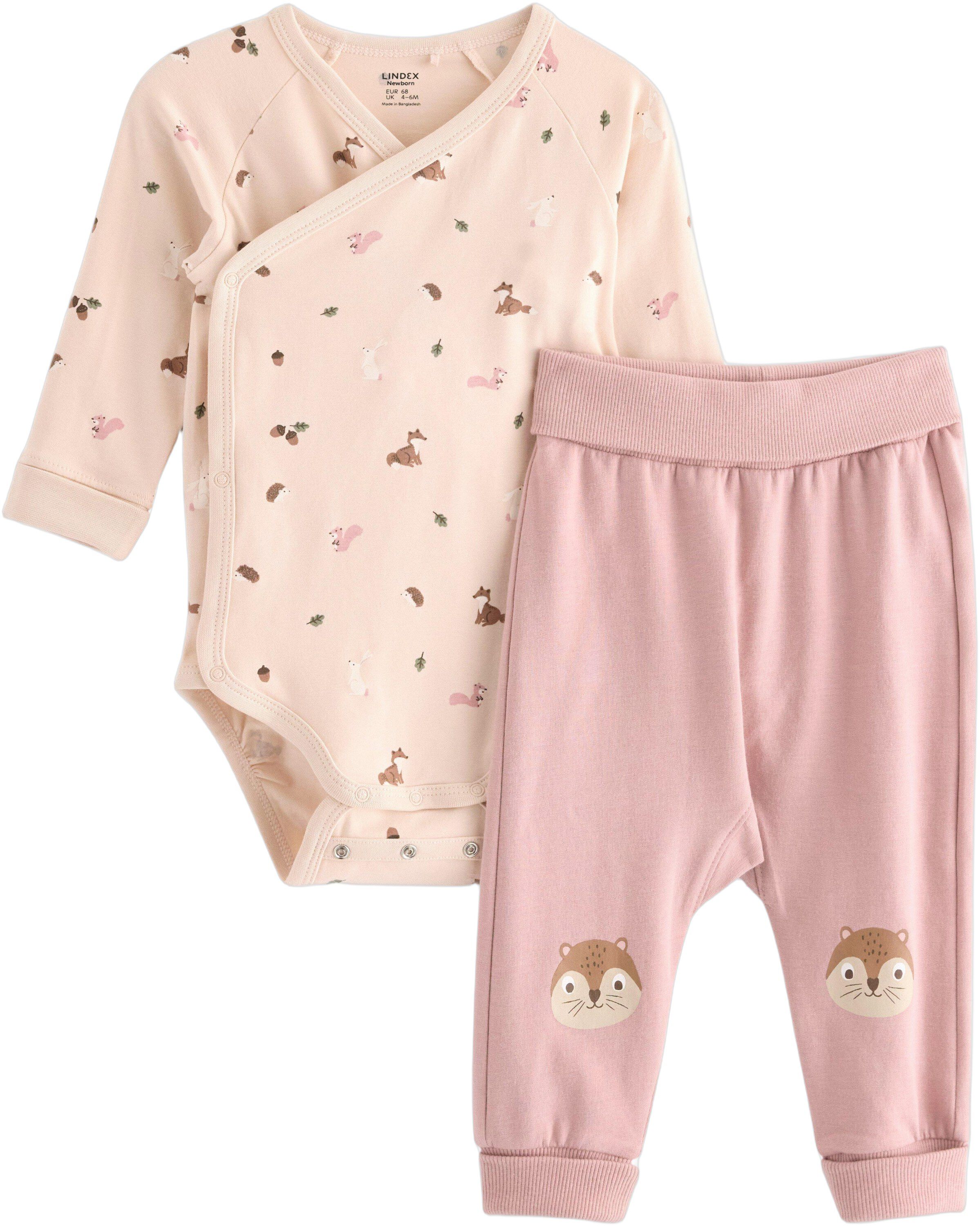 Set wrap body trousers forest