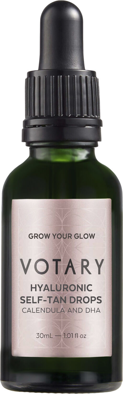 VOTARY Hyaluronic Self-Tan Drops, Calendula and DHA - 30 ml