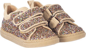 Funklende glitter-sneaker med ruski