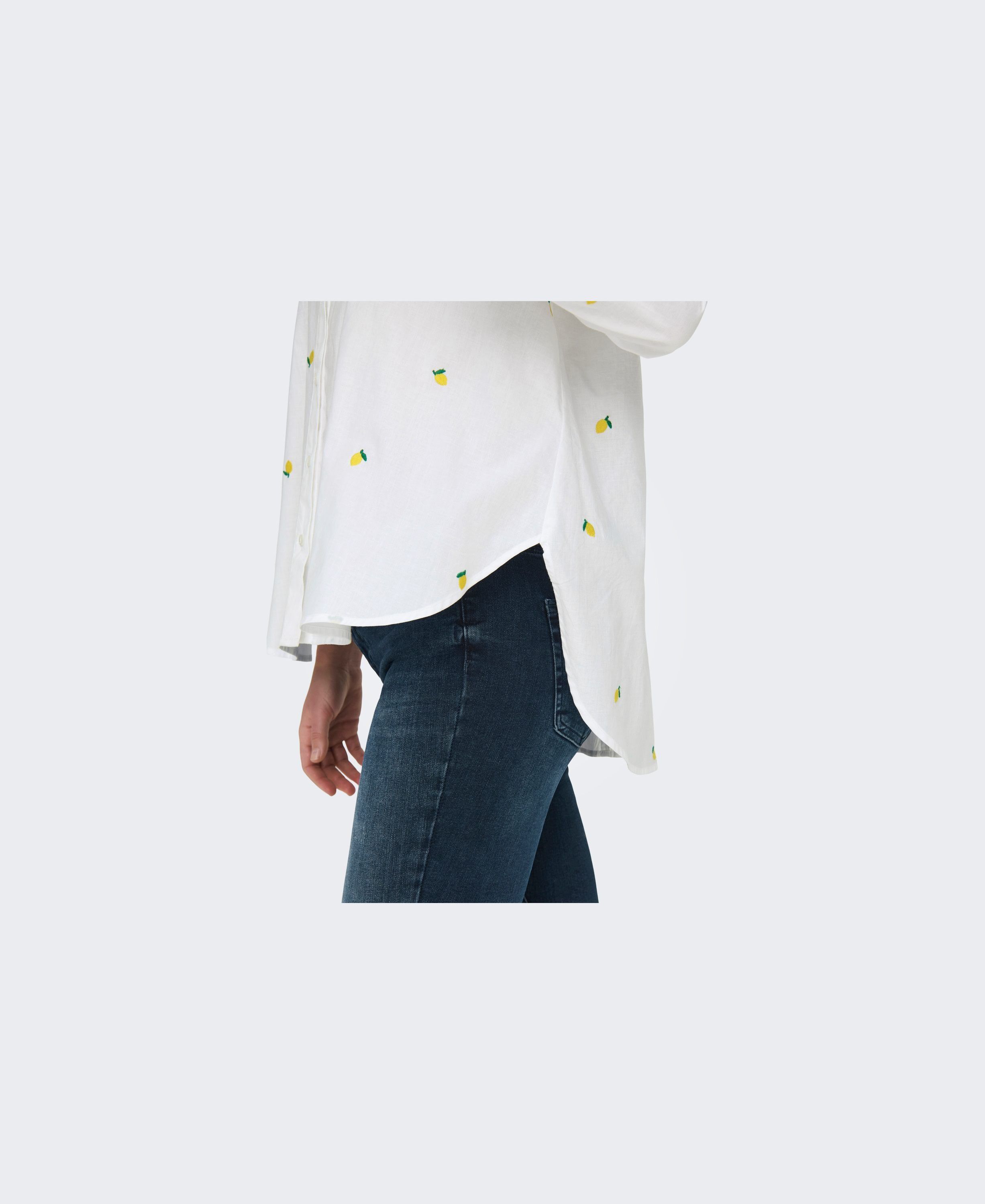 Onlnew Lina Grace Ls Emb Shirt Noos Wvn