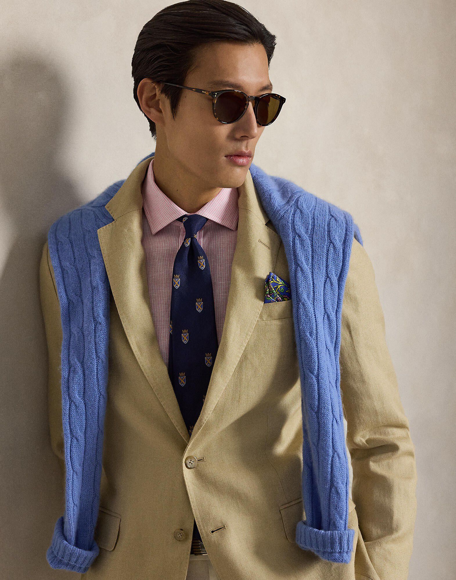 Polo Soft Modern Fit Linen-Blend Jacket