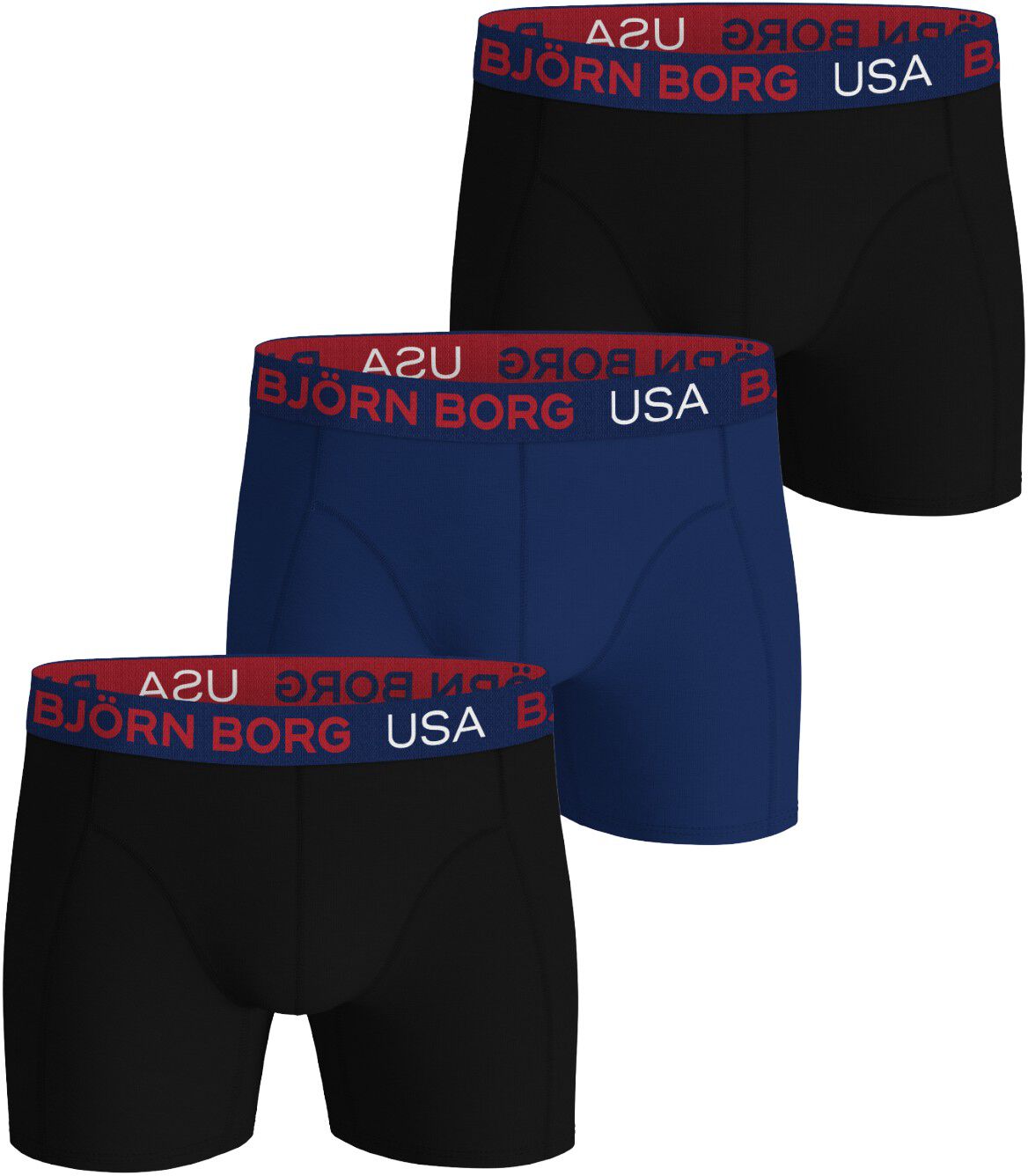 COTTON STRETCH BOXER USA 3p
