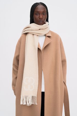 monogram scarf