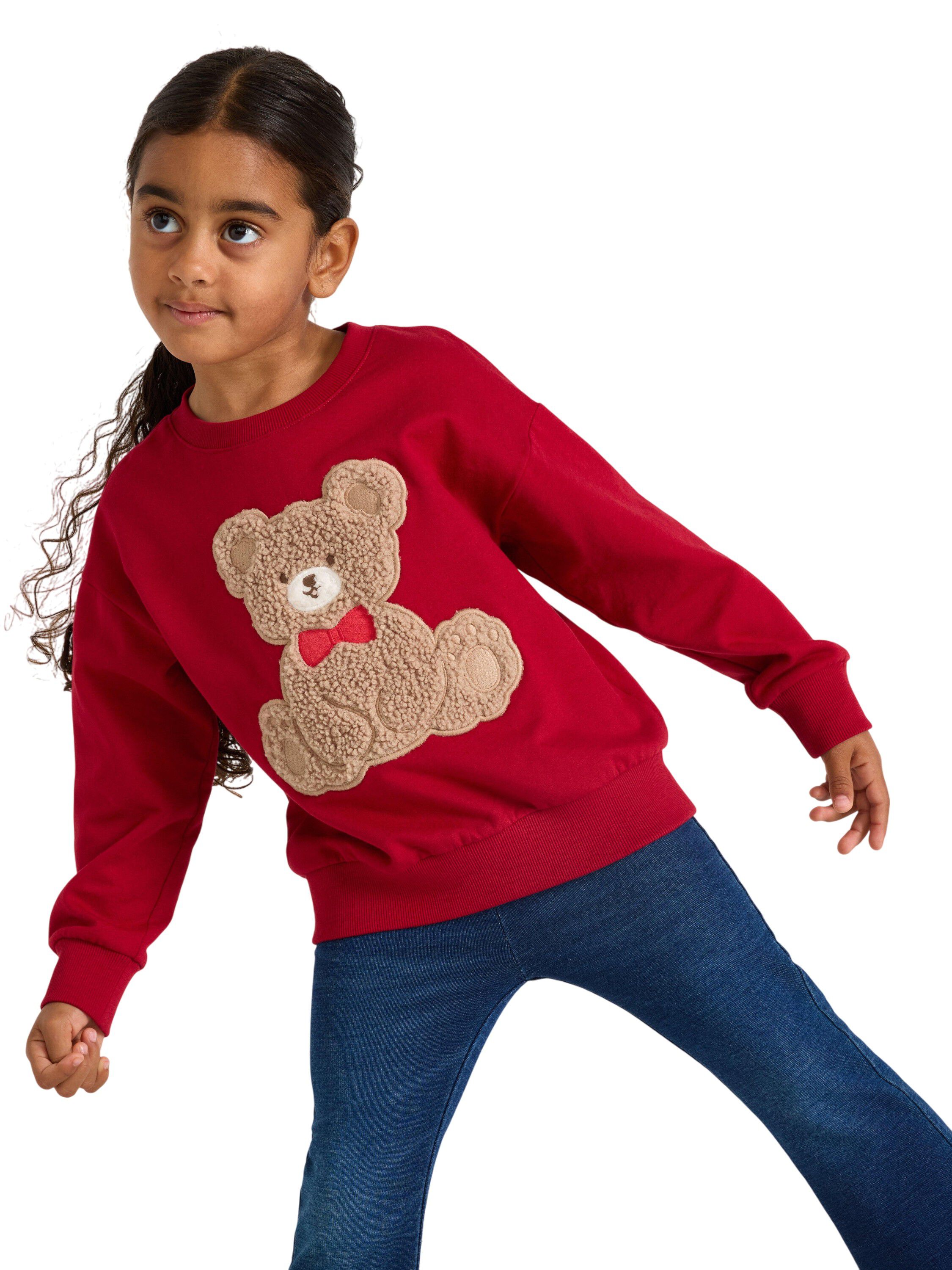 Sweatshirt with a brushed inside an