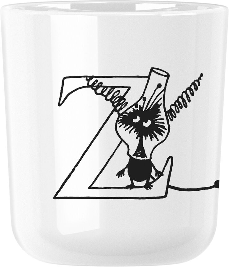 Moomin ABC mugg - Z 0.2 l. Moomin white