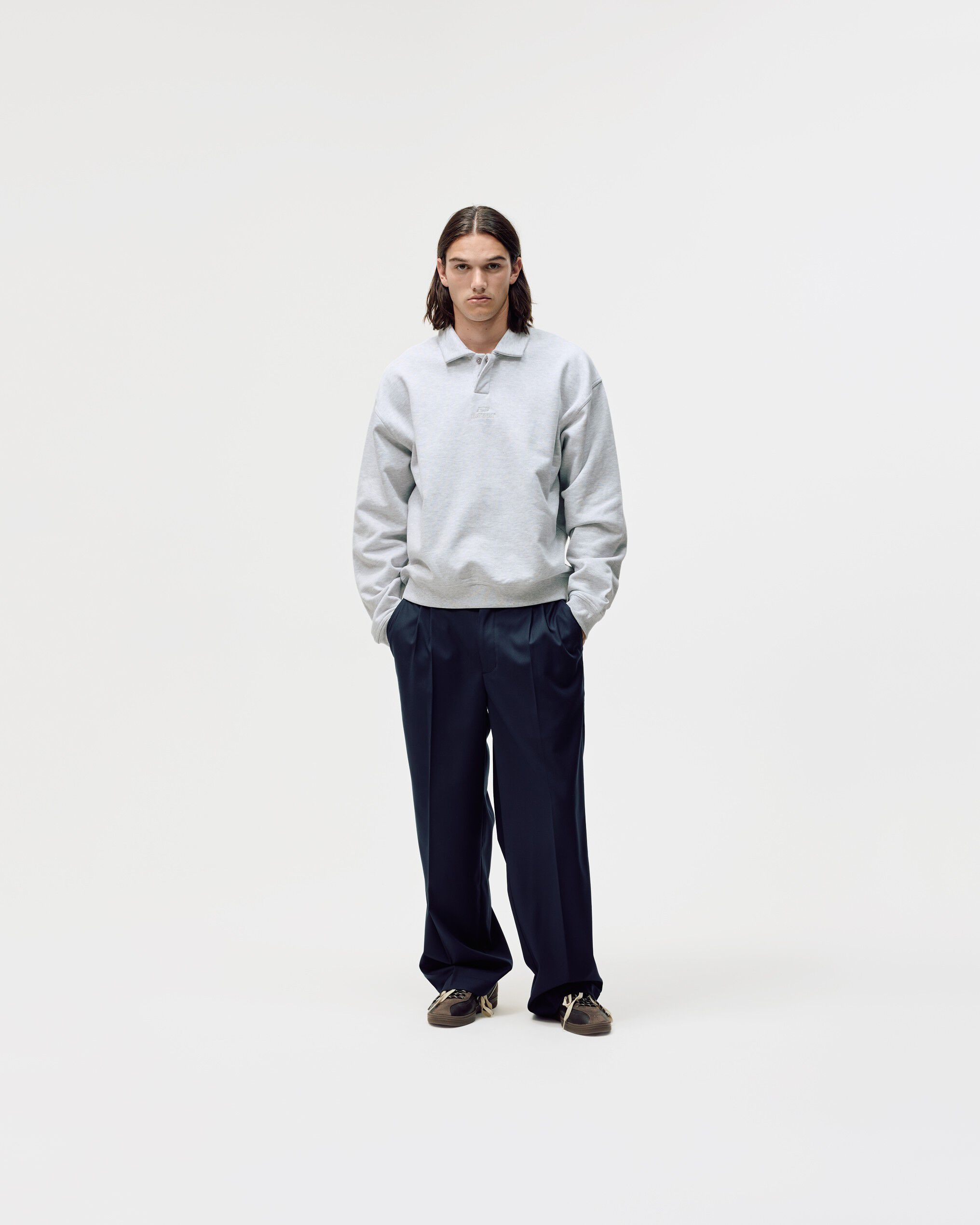OVERSIZED POLO CREWNECK