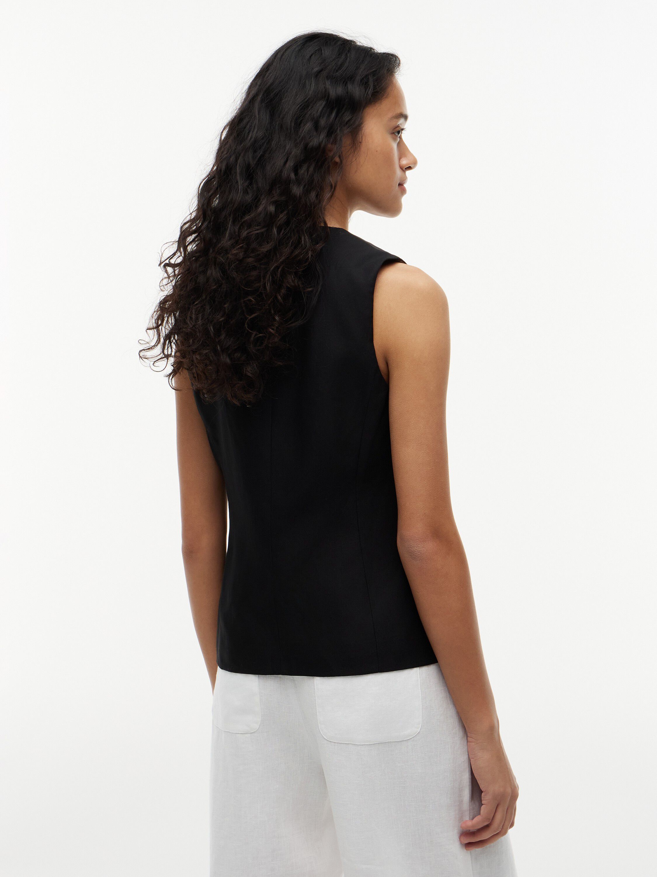 SUMMER LYOCELL LONG WAISTCOAT