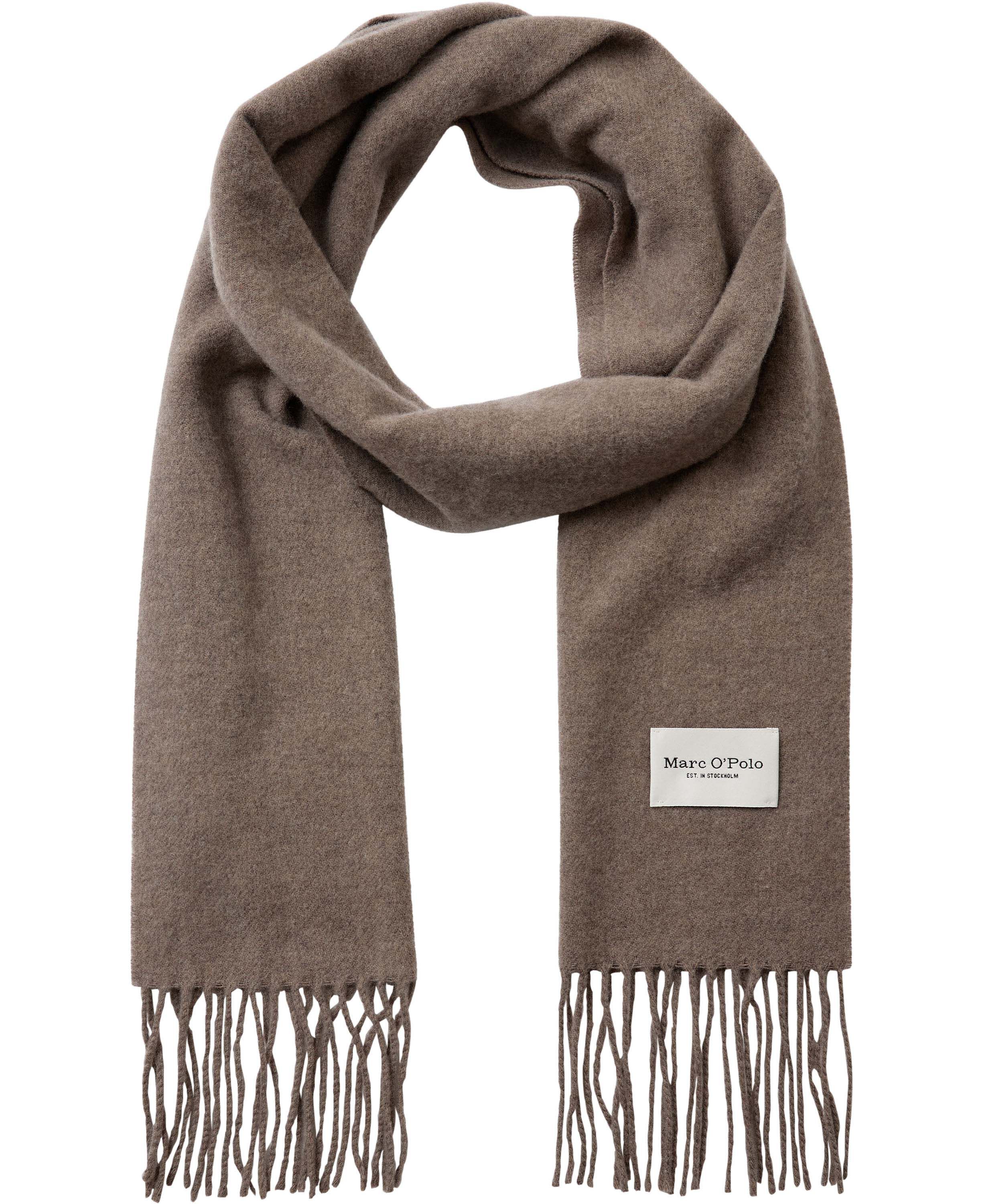 Scarf, woven wool, long fringes, so