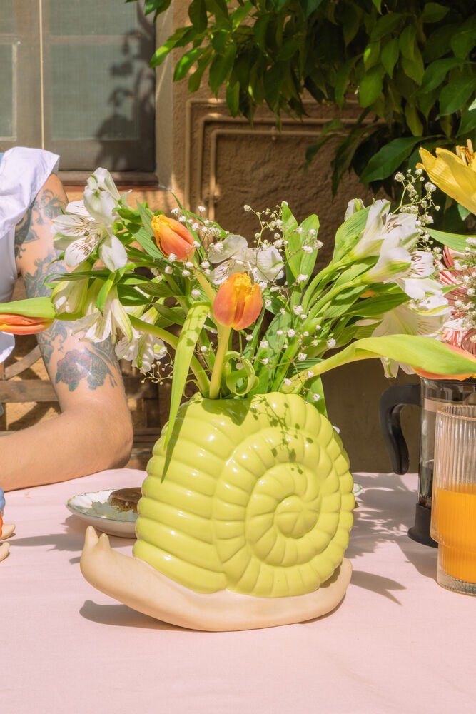 Vase - Woodland - Snail Gr&oslash;n