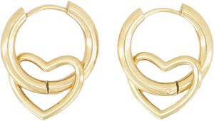 Open heart earrings