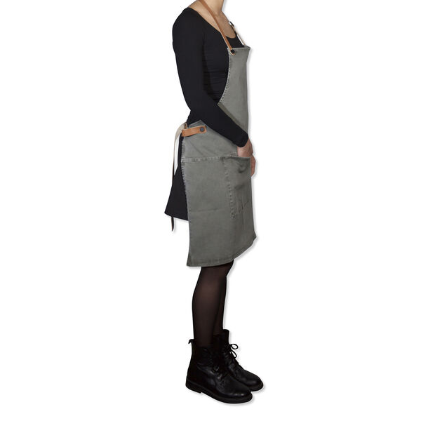 Forklæde BBQ Style Apron Grey Green