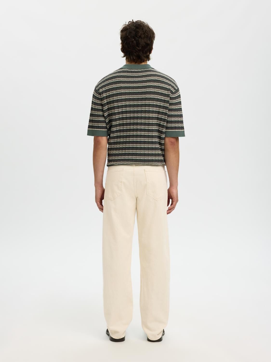 Slh220-Loose Ben Summer Ecru 611 Jeans