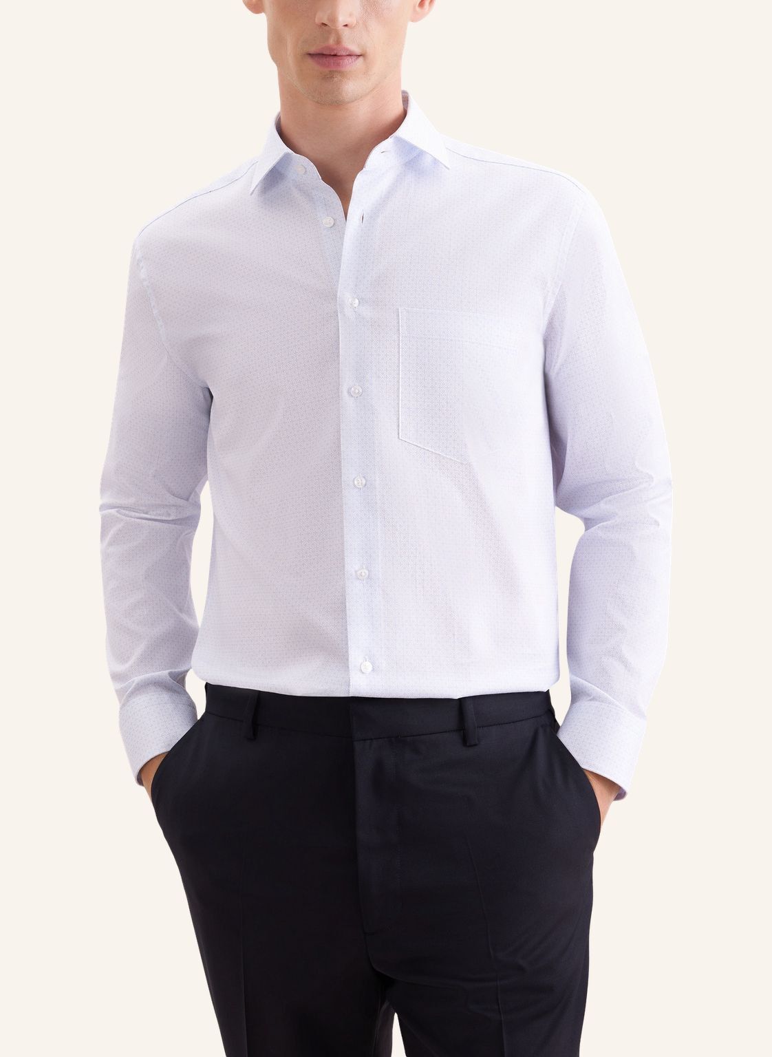 Business shirt Regular 1/1 Kent-Collar Print
