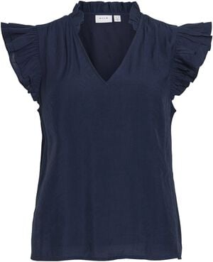 VIANU S/L V-NECK TOP/RN