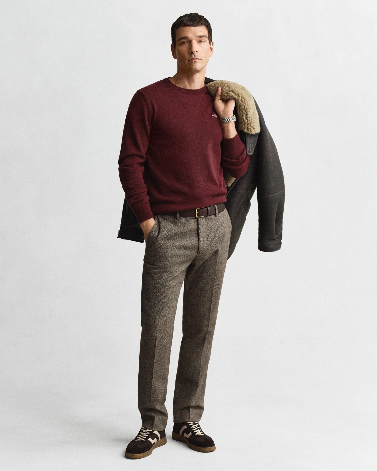 SUPERFINE LAMBSWOOL C-NECK