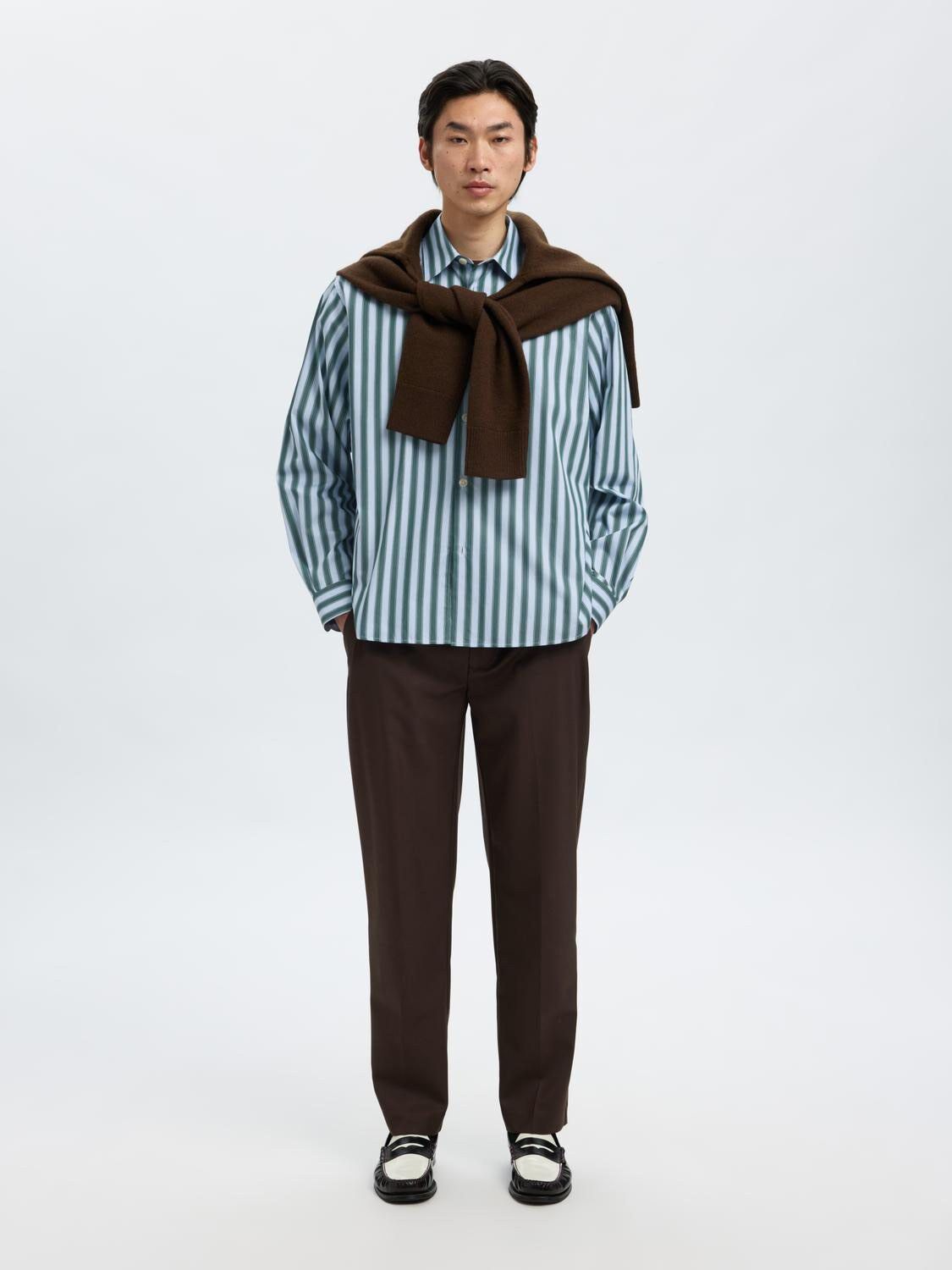 SLHRLXHENRIC STRIPE LS SHIRT