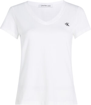 CK EMBROIDERY STRETCH V-NECK