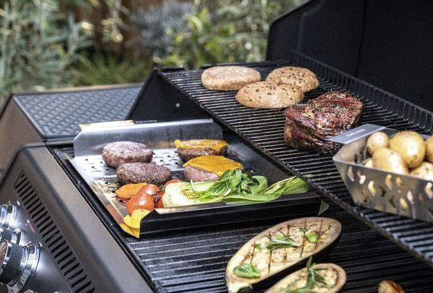 BBQ+ Grillkorg XL Silver Rektangul&auml;r