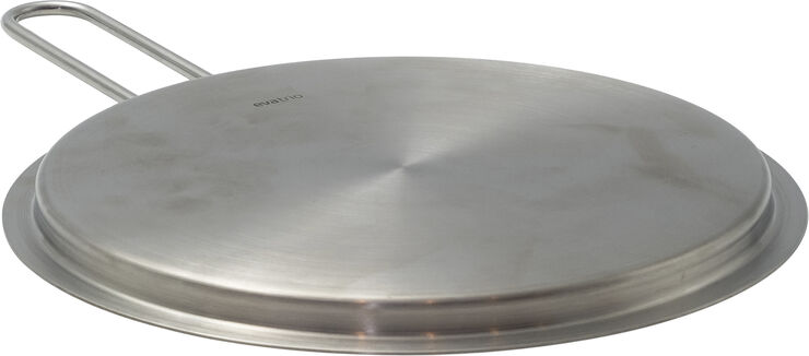 Tallerkenlåg 24 cm rustfrit stål